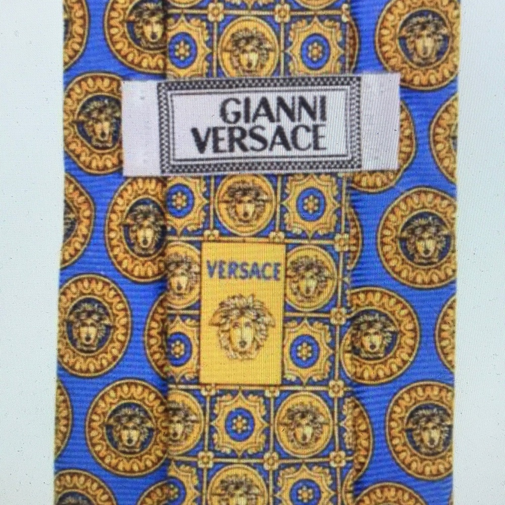 💎Versace Medusa Head Medallion Ribbed TwillSilk